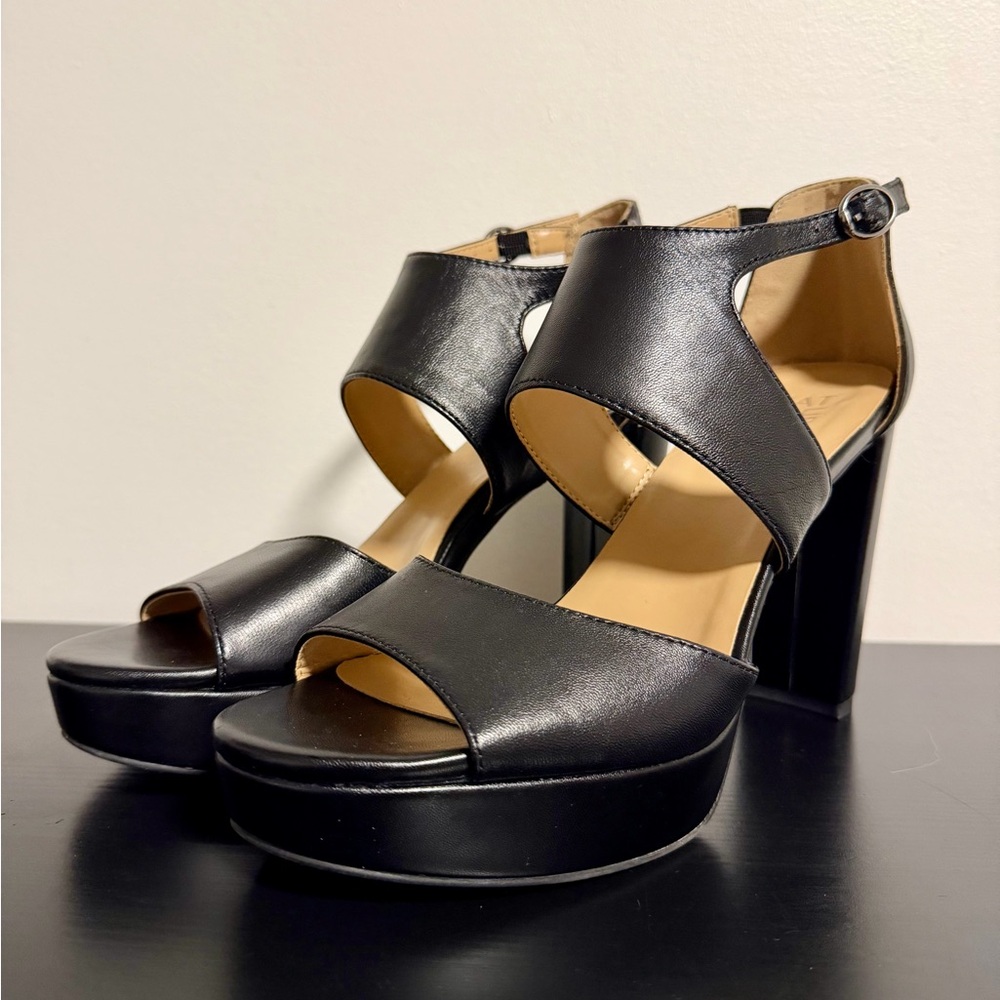 Naturalizer Black Platform Heels